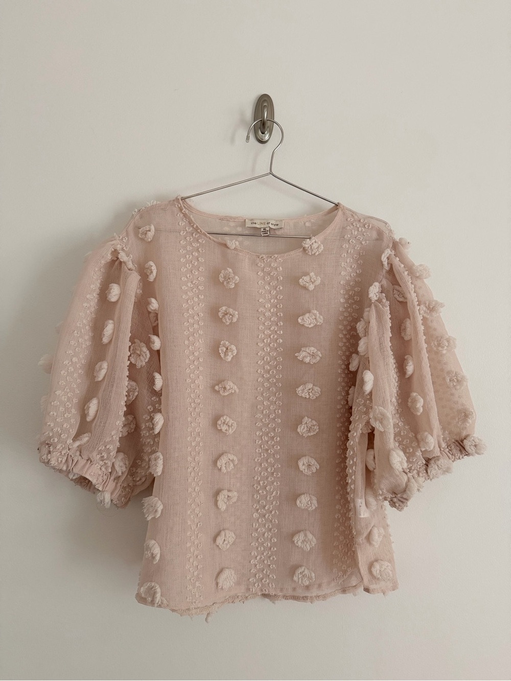 Textured Puff Sleeve Blouse